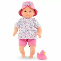 POUPOU BEBE BAIN CORALIE FLEURS DE COROLLE 30 CM MON PREMIER POUPON