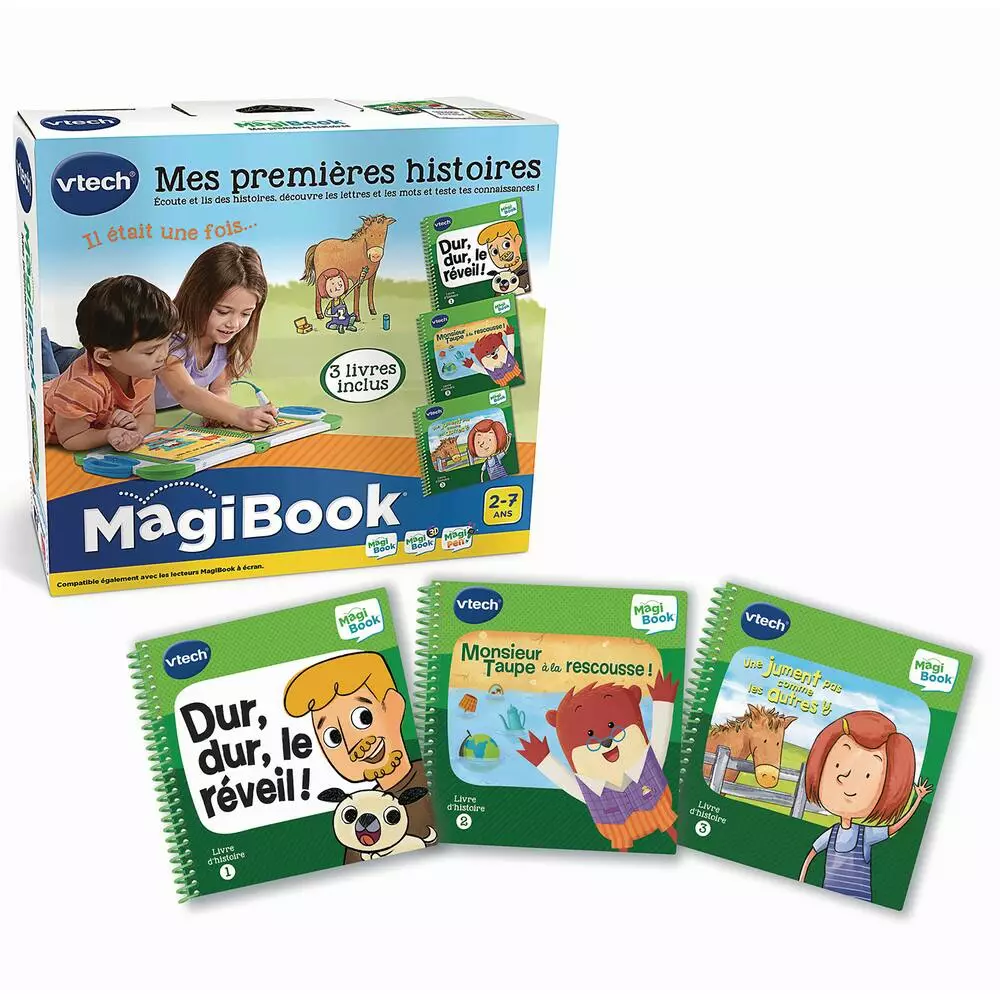 VTech LIVRES MAGIBOOK - PACK DE 3 LIVRES D'HISTOIRES