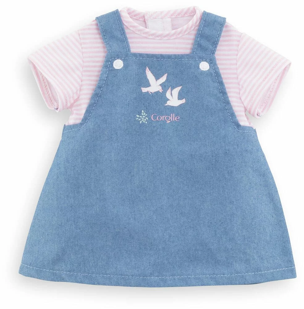 BB30 ROBE MARINIERE ROSE BORDS DE LOIRE -COROLLE VETEMENTS