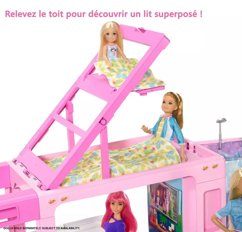 MATTEL CAMPING-CAR DE REVE 3-EN-1 - BARBIE - Image 6