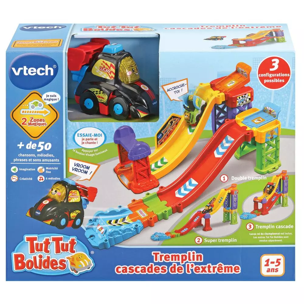 VTech TUT TUT BOLIDES - TREMPLIN CASCADES DE L'EXTRÊME + LUCAS ROI DU CHAMPIONNAT - Image 3