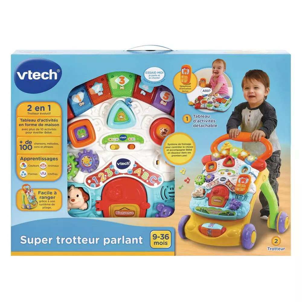 VTech SUPER TROTTEUR PARLANT 2 EN 1 ORANGE - Image 3