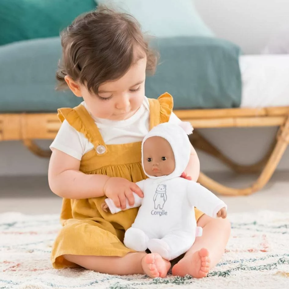 POUPON PTI' COEUR OURS BLANC 30 CM COROLLE MON PREMIER POUPON - Image 3