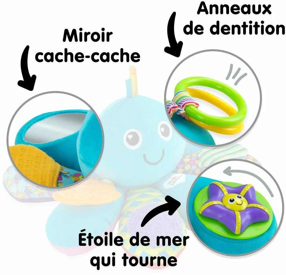 Lamaze PELUCHE PIEUVRE MULTI ACTIVITES - Image 5