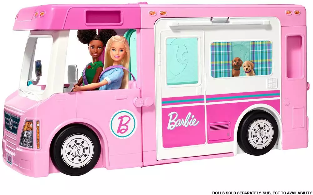 MATTEL CAMPING-CAR DE REVE 3-EN-1 - BARBIE